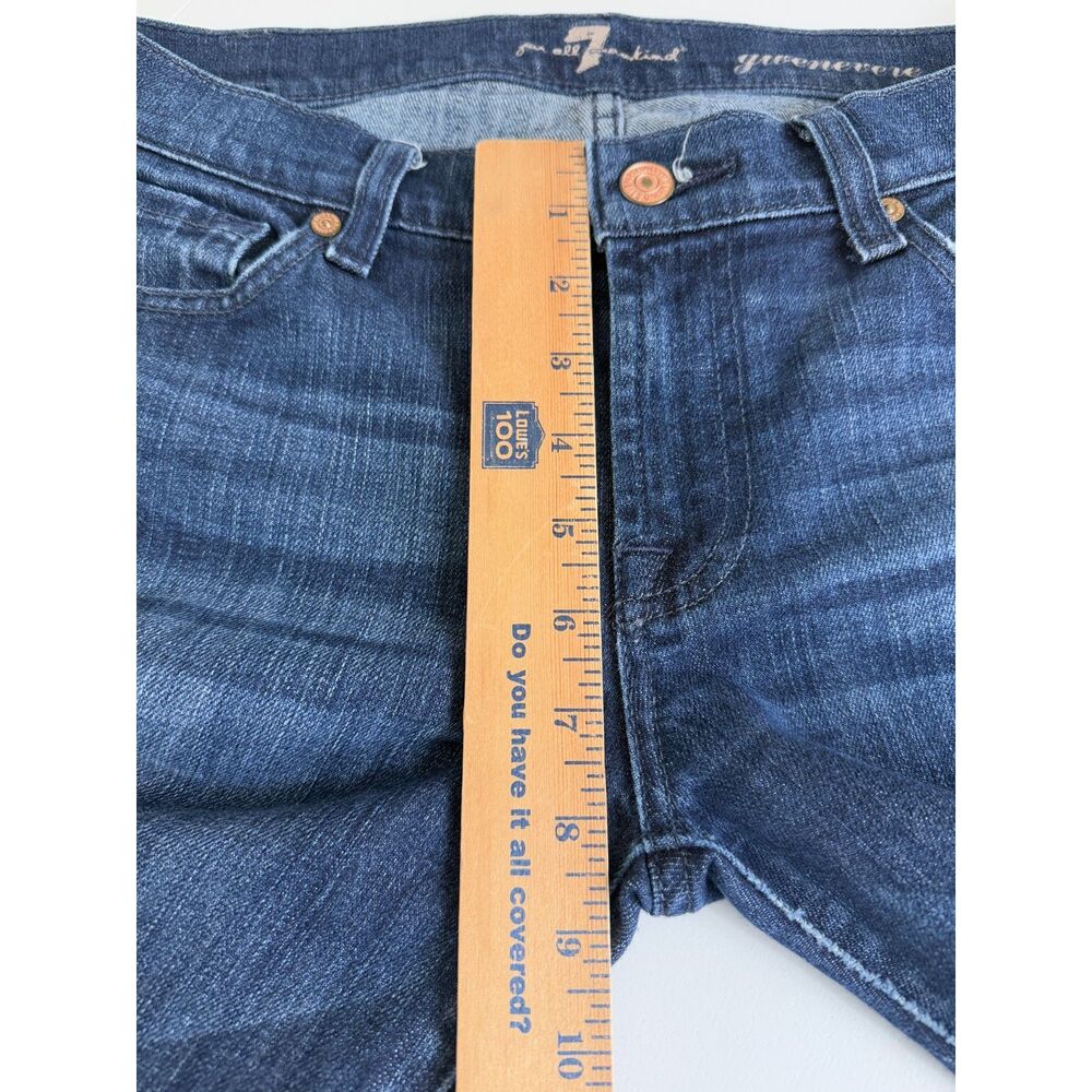 7 For All Mankind Women's Gwenevere Skinny Jeans Distressed Size 27 - Picture 10 of 12